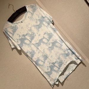 Night-Tee Sleep Dress - Clouds-Cool Blue